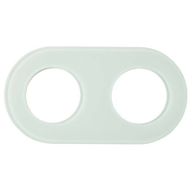 Berker 110209 Glasrahmen 2-fach Serie Glas Polarweiß