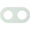 Berker 110209 Glasrahmen 2-fach Serie Glas Polarweiß