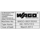 WAGO Kontakttechnik Etikett si 210-804