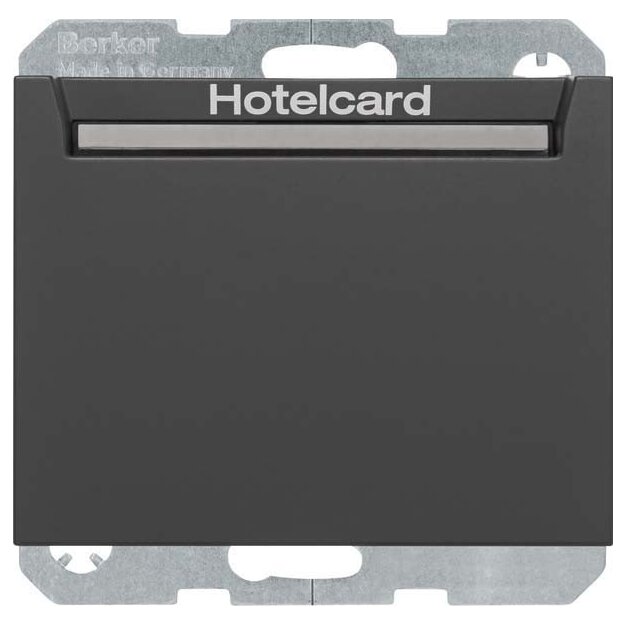 Berker 16417116 Relais-Schalter mit Zentralstück für Hotelcard Berker K.1/K.5 Anthrazit matt