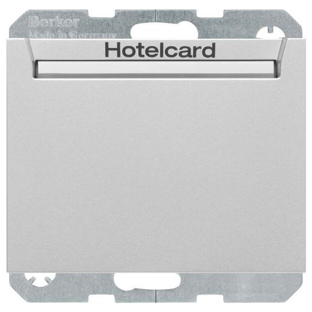 Berker 16417134 Relais-Schalter mit Zentralstück für Hotelcard Berker K.1/K.5 Alu matt