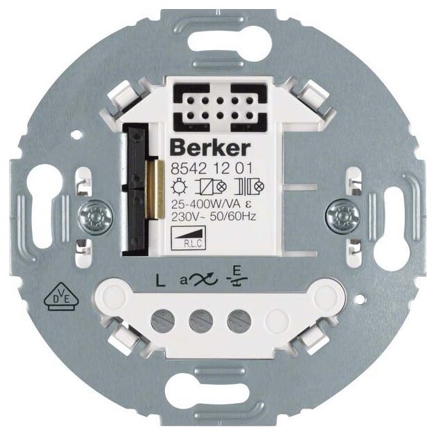 Berker 85421201 Universal Tastdimmer 1-fach 2-Draht Tragring rund