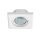 ESYLUX EP10427558 Design-Präsenzmelder DALI Reichweite ca. 8 m im Ø 1 Kanal Schalten/Dimmen mit Zubehör 2 HLK-Kanäle Unterputz Deckeneinbau quadratisch weiß PD-FLAT 360i/8 SQUARE WHITE DALI