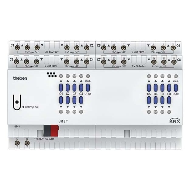 Theben 4940255 Jalousieaktor FIX2 Modul JM 8 T KNX JM 8 T KNX