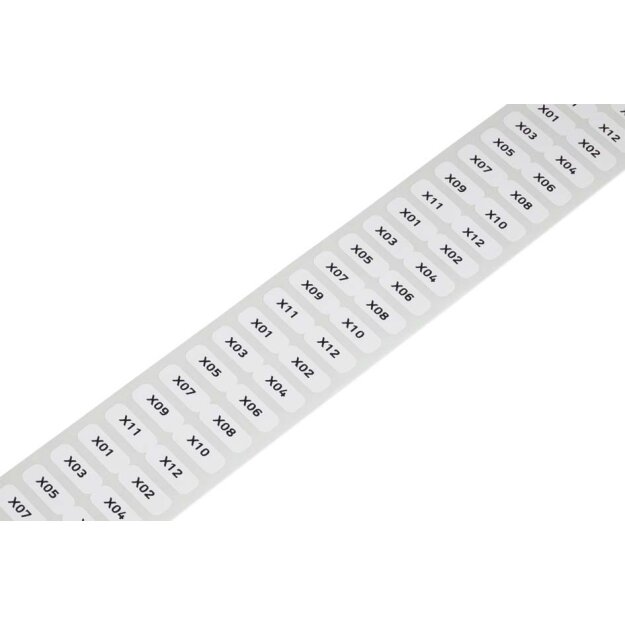 WAGO Kontakttechnik Etikett weiß 210-805