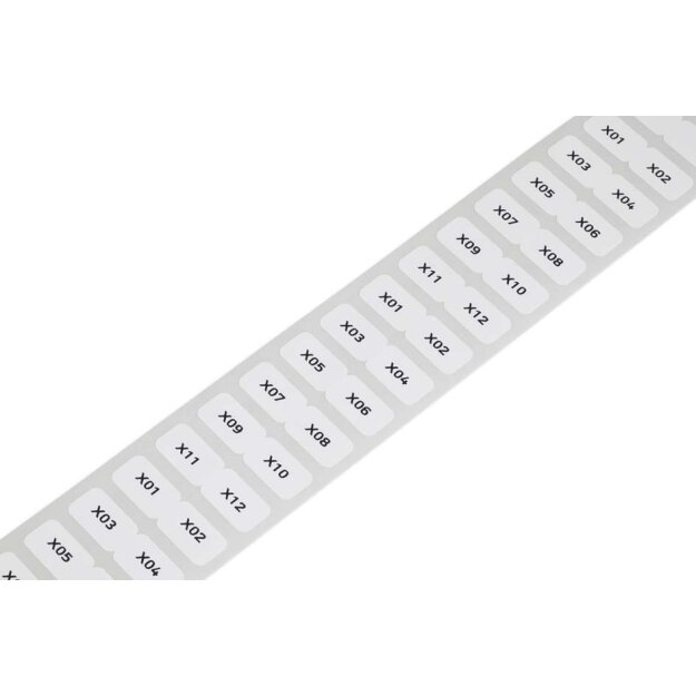 WAGO Kontakttechnik Etikett weiß 210-806