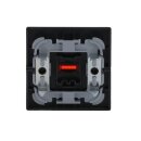 Busch-Jaeger 1788-81 Wippe mit Aufdruck mit kleiner roter Kalotte (Thermoplast) Anthrazit carat® 2CKA001751A2927