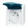 Busch-Jaeger 23 MWKS-53-504 Steckdose mit Erdungsstift (Thermoplast) Grau impuls 2CKA002017A0763