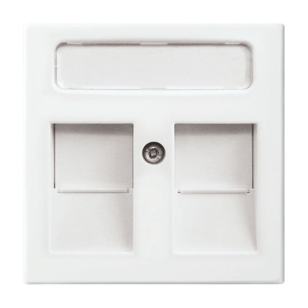 Busch-Jaeger 1800-914 Zentralscheibe mit Beschriftungsfeld (Thermoplast) Alpinweiß Busch-balance® SI 2CKA001753A0229