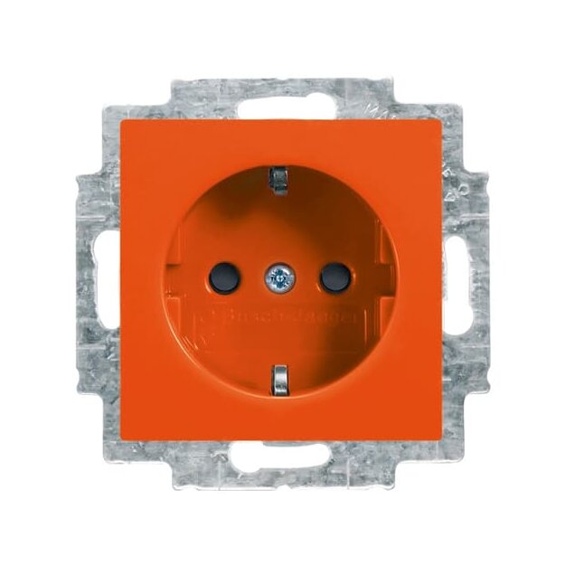 Busch-Jaeger 20 EUCB-14-914 SCHUKO® Steckdosen-Einsatz mit erh. Berührungsschutz (Thermoplast) Orange Busch-balance® SI 2CKA002013A5387