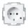 Busch-Jaeger 20 EUCBL-914 SCHUKO® Steckdosen-Einsatz mit LED Kontrolllicht (Thermoplast) Alpinweiß Busch-balance® SI 2CKA002013A5395