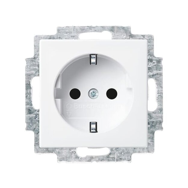 Busch-Jaeger 20 EUCBLI-914 SCHUKO® Steckdosen-Einsatz Busch-steplight® mit Nachtorientierungslicht (Thermoplast) Alpinweiß Busch-balance® SI 2CKA002013A5382