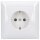 Busch-Jaeger 20 EUJB-914 SCHUKO® Steckdose mit erh. Berührungsschutz (Thermoplast) Alpinweiß Busch-balance® SI 2CKA002013A5394