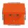 Busch-Jaeger 20 EUKB-14-914 SCHUKO® Steckdosen-Einsatz mit Klappdeckel (Thermoplast) Orange Busch-balance® SI 2CKA002013A5391