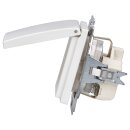 Busch-Jaeger 20 EUKB-914 SCHUKO® Steckdosen-Einsatz mit Klappdeckel (Thermoplast) Alpinweiß Busch-balance® SI 2CKA002013A5384