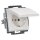 Busch-Jaeger 20 EUKB-914 SCHUKO® Steckdosen-Einsatz mit Klappdeckel (Thermoplast) Alpinweiß Busch-balance® SI 2CKA002013A5384