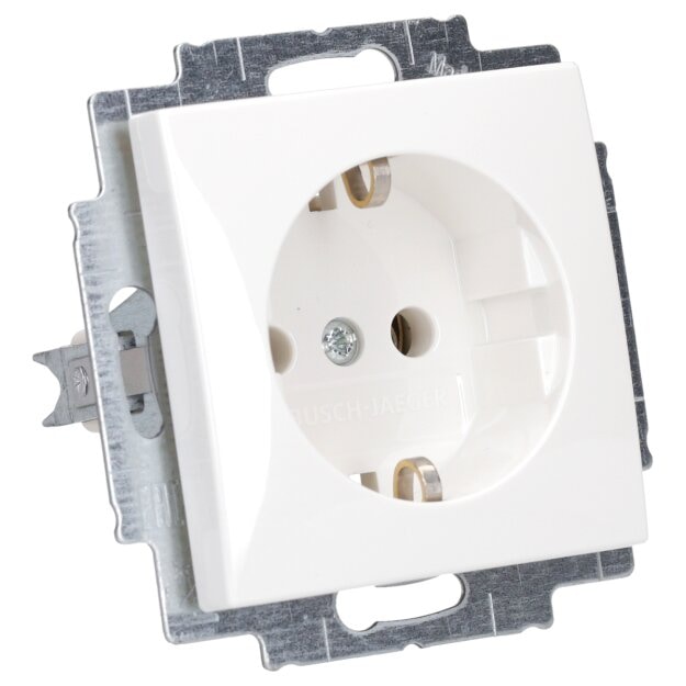 Busch-Jaeger 2300 EUC-914 SCHUKO® Steckdosen-Einsatz (Thermoplast) Alpinweiß Busch-balance® SI 2CKA002011A6233
