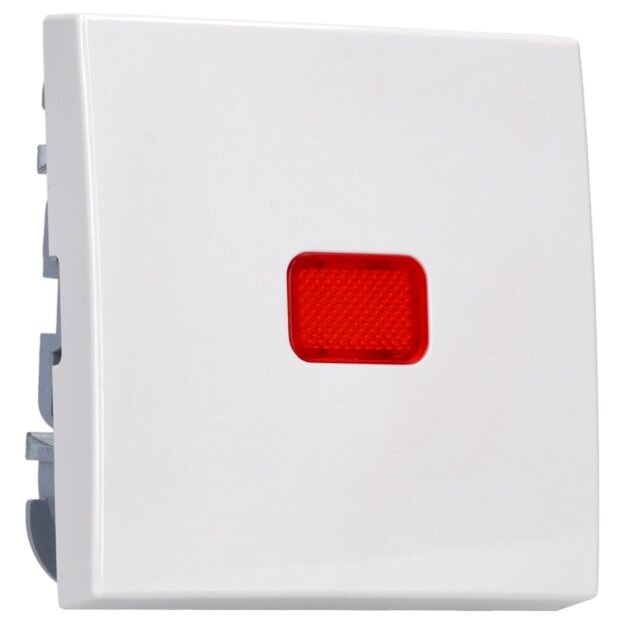 Busch-Jaeger 2509-914 Wippe mit roter Kalotte (Thermoplast) Alpinweiß Busch-balance® SI 2CKA001731A2006