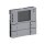 Busch-Jaeger 6128/28-83 Bedienelement 2/4-fach, mit RTR Multifunktion/Farbkonzept (Kunststoff (lackiert)) Alusilber 2CKA006134A0323