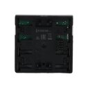 Busch-Jaeger 6128/28-866 Bedienelement 2/4-fach, mit RTR Multifunktion/Farbkonzept (Kunststoff (lackiert)) Edelstahl 2CKA006134A0325