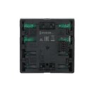 Busch-Jaeger 6128/28-885 Bedienelement 2/4-fach, mit RTR Multifunktion/Farbkonzept (Kunststoff (lackiert)) Schwarz Matt 2CKA006134A0329