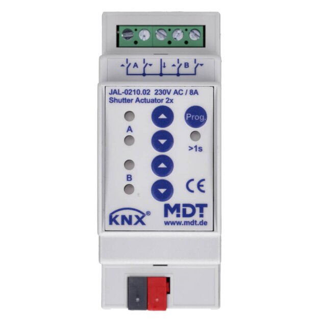 MDT JAL-0210.02 Jalousieaktor 2-fach, 2TE, REG, 10A, 230VAC