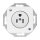 Busch-Jaeger 3015 EUC-214 Busch-Nema Steckdosen-Einsatz mit Zentralscheibe 2-polig (2 P + E), 15 A (Kunststoff) Alpinweiß Reflex SI 2CKA002125A0052