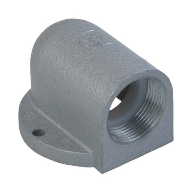 Kaiser 5536.10 Flanschwinkel 90° Zinkdruckguss PG36 hammerschlaglack. Einzelteil