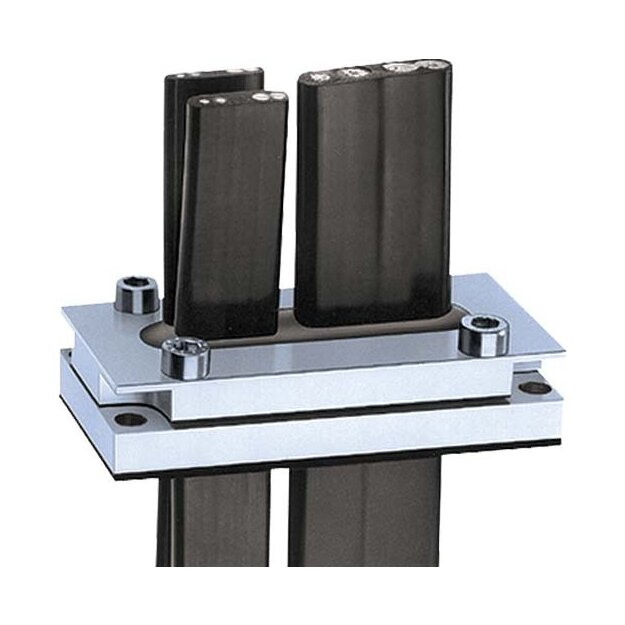 Kaiser 1370.15.63.12 Universal Kabeleinführung Alu Flachkabel max. 63.0x12.0 mm