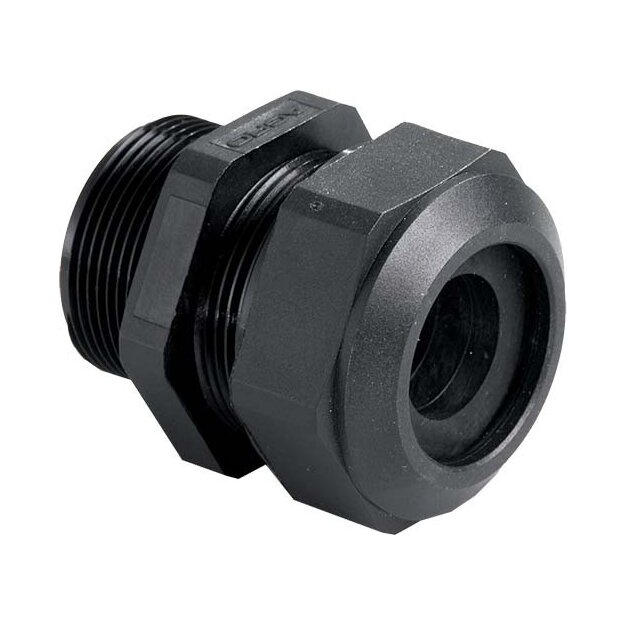 Kaiser 1540.40.285 Kabelverschraubung Progress Kunststoff GFK M40x1.5 Schwarz RAL 9005 Kabel Ø 24.0-28.5 mm