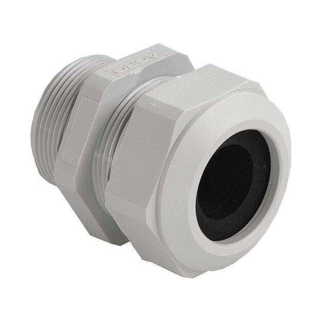 Kaiser 1571.50.370 Kabelverschraubung Progress Kunststoff GFK M50x1.5 Hellgrau RAL 7035 Kabel Ø 33.0-37.0 mm