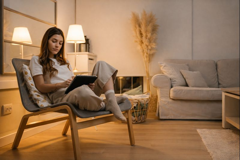 Shelly Lichtszenen im Wohnzimmer