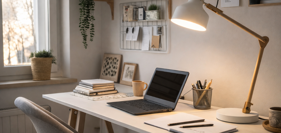 Arbeitsbeleuchtung dimmen mit JUNG HOME Pucks